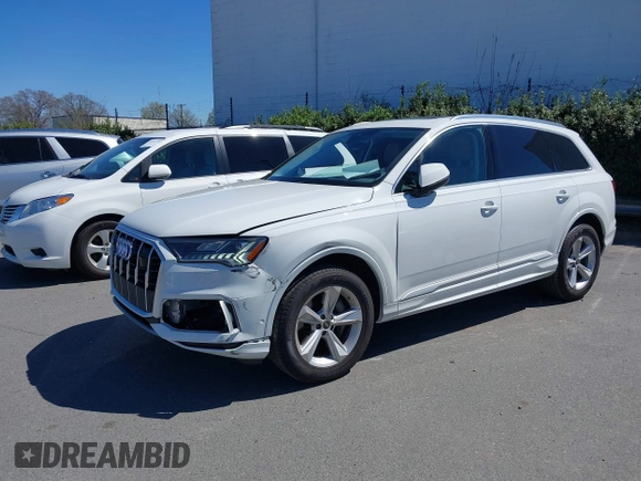2023 Audi Q7 Premium Plus with VIN WA1LCBF72PD031042, listed as a IAAI auction lot 41825855 with 28,869 mi miles and . Bid and sale history available at DreamBid. Image 2.