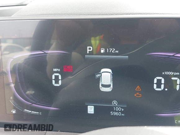 2025 Kia Telluride S with VIN 5XYP64GC0SG622891, listed as a IAAI auction lot 42781011 with 5,960 mi miles and . Bid and sale history available at DreamBid. Image 15.