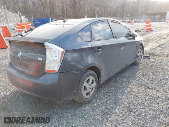 2011 Toyota Prius I with VIN JTDKN3DU9B0253829, listed as a IAAI auction lot 41416197 with 132,469 mi miles and . Bid and sale history available at DreamBid. Image 4.