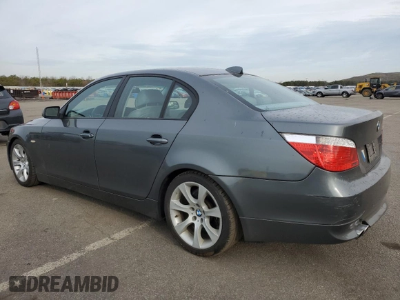 2007 BMW 5 Series 550i with VIN WBANB53507CP06606, listed as a Copart auction lot 50882285 with 127,910 mi miles and Clean Title. Bid and sale history available at DreamBid. Image 2.