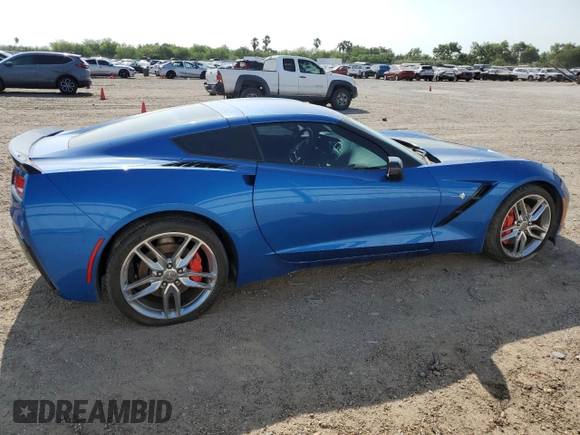 2014 Chevrolet Corvette Z51 2LT with VIN 1G1YK2D76E5131145, listed as a Copart auction lot 54591555 with 52,025 mi miles and Salvage title. Bid and sale history available at DreamBid. Image 3.