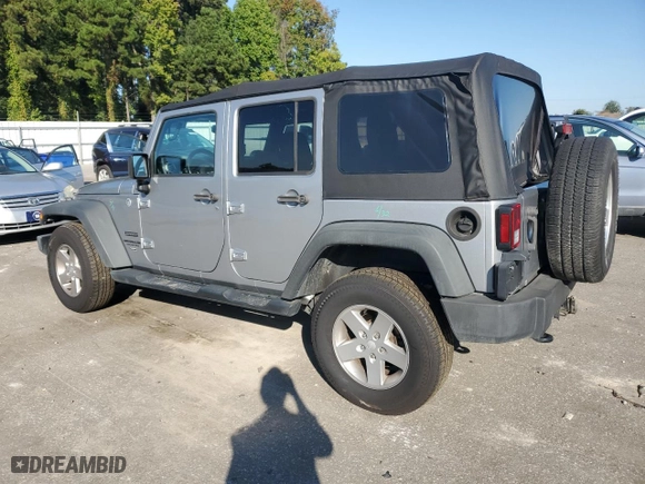 2014 Jeep Wrangler Unlimited Sport with VIN 1C4BJWDG8EL134356, listed as a Copart auction lot 74378874 with 103,318 mi miles and Salvage Title. Bid and sale history available at carsss.com. Image 2.
