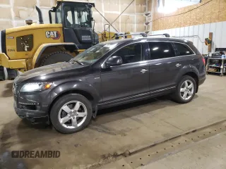 2013 Audi Q7 Premium Plus с VIN WA1LGAFE7DD012060, выставлен на аукционе Copart как лот 61245455 с пробегом 95 833 миль миль и Списание • Salvage title. История ставок и продаж доступна на DreamBid. Изображение 1.