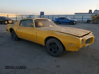1973 Pontiac Firebird z VIN 2S87M3N110405, wystawiony jako Copart lot #84326504 z przebiegiem 22 334 mil mil oraz Szkoda całkowita • Salvage title. Historia ofert i sprzedaży dostępna na DreamBid. Obrazek 4.