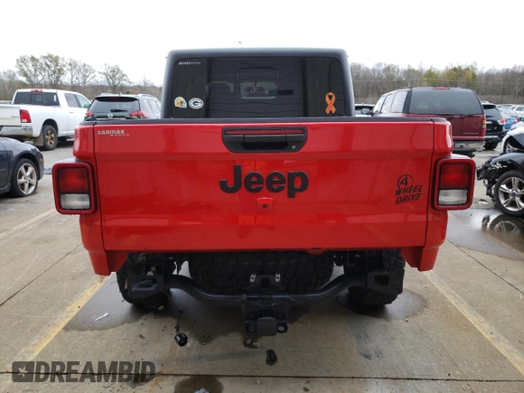 2022 Jeep Gladiator Willys with VIN 1C6HJTAG7NL167580, listed as a Copart auction lot 79895914 with 45,544 mi miles and Salvage title. Bid and sale history available at DreamBid. Image 6.