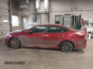 2018 Kia Optima LX with VIN 5XXGT4L34JG225444, listed as a IAAI auction lot 41375282 with 39,265 mi miles. Bid and sale history available at carsss.com. Image 14.
