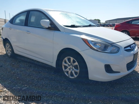 2012 Hyundai Accent GLS with VIN KMHCT4AE9CU254224, listed as a IAAI auction lot 41964055 with 86,501 mi miles. Bid and sale history available at carsss.com. Image 1.