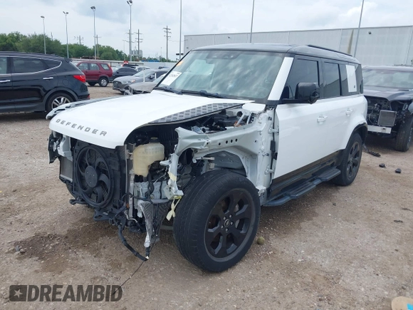 2023 Land Rover Defender X-Dynamic SE с VIN SALE27EUXP2114986, выставлен на аукционе IAAI как лот 42302857 с пробегом 29 384 миль миль и . История ставок и продаж доступна на DreamBid. Изображение 2.