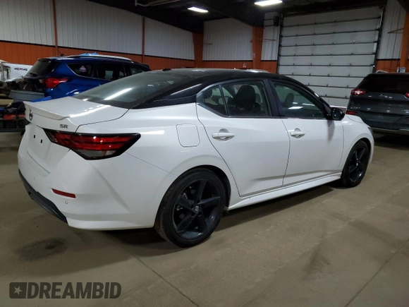2023 Nissan Sentra SR with VIN 3N1AB8DV9PY300187, listed as a Copart auction lot 81112814 with 17,594 mi miles and Clean Title. Bid and sale history available at DreamBid. Image 3.