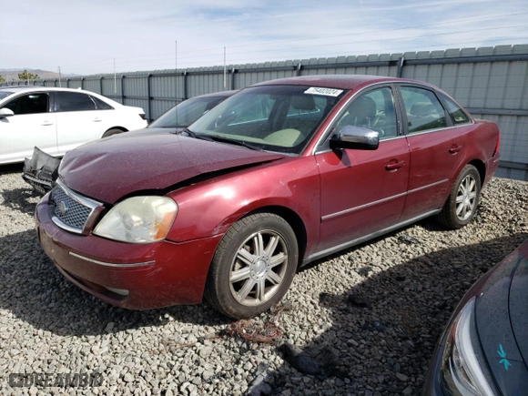 2005 Ford Five Hundred Limited with VIN 1FAHP28135G154374, listed as a Copart auction lot 75402024 with 0 mi miles and Salvage Title. Bid and sale history available at carsss.com. Image 1.