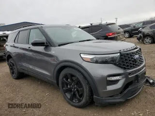 2022 Ford Explorer ST-Line with VIN 1FMSK8KH6NGC46663, listed as a Copart auction lot 46060605 with 41,304 mi miles and Salvage Title. Bid and sale history available at carsss.com. Image 4.