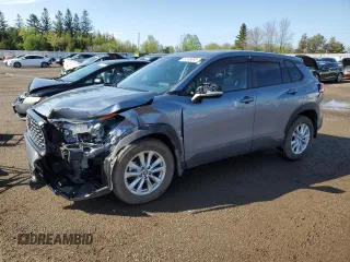 2022 Toyota Corolla Cross LE with VIN 7MUCAABGXNV025847, listed as a Copart auction lot 49153095 with 37,789 mi miles and Salvage title. Bid and sale history available at DreamBid. Image 1.