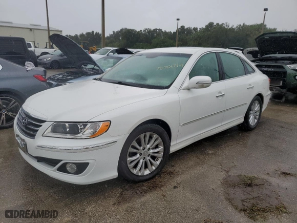 2011 Hyundai Azera Limited with VIN KMHFC4DF0BA544501, listed as a Copart auction lot 75701714 with 0 mi miles and Salvage Title. Bid and sale history available at carsss.com. Image 1.