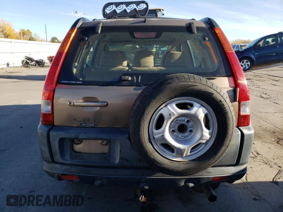 2002 Honda CR-V LX with VIN SHSRD77462U011403, listed as a Copart auction lot 88243855 with 200,535 mi miles and Non Repairable. Bid and sale history available at carsss.com. Image 6.