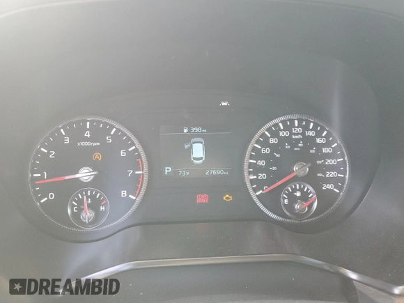 2022 Kia Telluride EX with VIN 5XYP3DHC6NG298728, listed as a Copart auction lot 77113074 with 27,690 mi miles and Salvage title. Bid and sale history available at DreamBid. Image 9.
