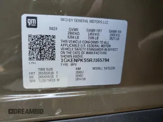 2024 GMC Acadia AWD AT4 z VIN 1GKENPKS5RJ165794, wystawiony jako Copart lot #69023404 z przebiegiem 171 mil mil oraz Szkody całkowita. Historia ofert i sprzedaży dostępna na DreamBid. Obrazek 13.