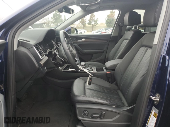 2021 Audi Q5 Premium with VIN WA1AAAFY1M2003515, listed as a Copart auction lot 55059915 with Not Provided miles and Salvage Title. Bid and sale history available at DreamBid. Image 7.