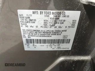 2013 Ford Edge SEL with VIN 2FMDK3JC8DBB43834, listed as a IAAI auction lot 41788976 with 153,907 mi miles. Bid and sale history available at carsss.com. Image 9.
