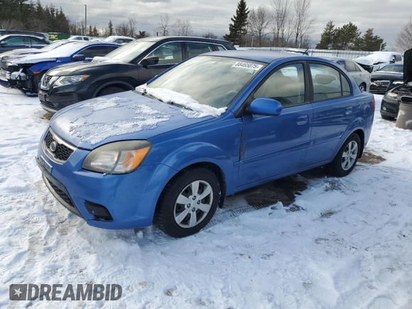 2011 Kia Rio with VIN KNADH4B37B6917894, listed as a Copart auction lot 88465075 with 229,688 mi miles and Clean Title. Bid and sale history available at DreamBid. Image 1.