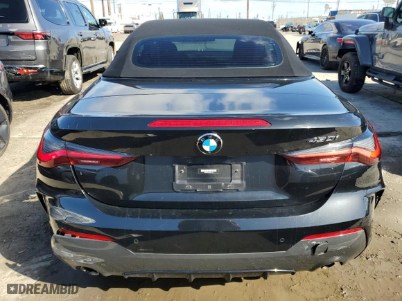 2023 BMW 4 Series 430i with VIN WBA23AT02PCL61138, listed as a Copart auction lot 45606085 with 18,698 mi miles and Salvage Title. Bid and sale history available at carsss.com. Image 6.
