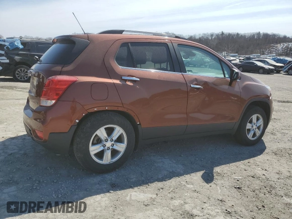 2019 Chevrolet Trax LT with VIN 3GNCJPSB8KL306913, listed as a Copart auction lot 48606655 with 100,038 mi miles and Salvage Title. Bid and sale history available at carsss.com. Image 3.