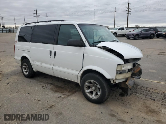 2000 Chevrolet Astro with VIN 1GNEL19W7YB206577, listed as a Copart auction lot 50245365 with Not Provided miles and Salvage Title. Bid and sale history available at carsss.com. Image 4.