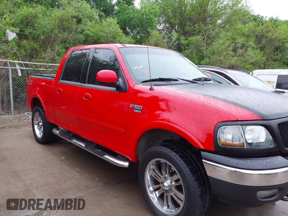 2003 Ford F-150 XLT with VIN 1FTRW08L63KA75640, listed as a IAAI auction lot 41952912 with 1 mi miles. Bid and sale history available at carsss.com. Image 13.