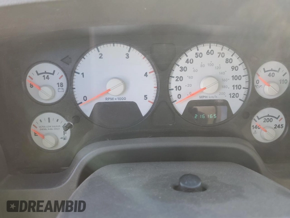 2009 Dodge Ram 2500 ST with VIN 3D7KS28L39G540065, listed as a Copart auction lot 48492005 with 216,165 mi miles and Salvage Title. Bid and sale history available at carsss.com. Image 9.