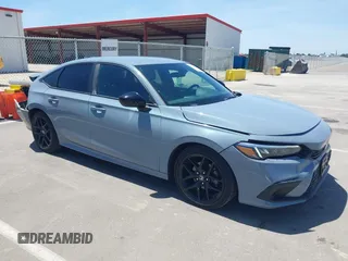 2023 Honda Civic Sport with VIN 2HGFE2F57PH529575, listed as a IAAI auction lot 42283029 with 17,970 mi miles and . Bid and sale history available at DreamBid. Image 1.