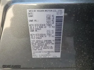 2018 Nissan Pathfinder SL with VIN 5N1DR2MM7JC629606, listed as a Copart auction lot 73596944 with 0 mi miles and Salvage Title. Bid and sale history available at carsss.com. Image 13.