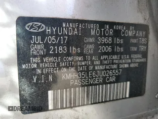 2018 Hyundai Elantra GT GL with VIN KMHH35LE6JU026557, listed as a Copart auction lot 80150284 with 50,295 mi miles and Salvage Title. Bid and sale history available at carsss.com. Image 13.