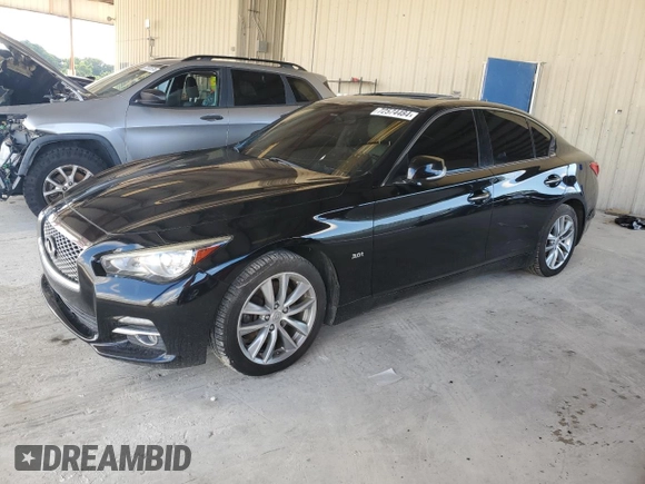 2017 Infiniti Q50 Signature Edition with VIN JN1EV7AP7HM739398, listed as a Copart auction lot 72574484 with 107,823 mi miles and Clean Title. Bid and sale history available at DreamBid. Image 1.
