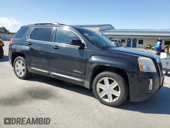 2011 GMC Terrain SLT-1 with VIN 2CTFLVE52B6464019, listed as a Copart auction lot 53384345 with 165,954 mi miles and Salvage title. Bid and sale history available at DreamBid. Image 4.