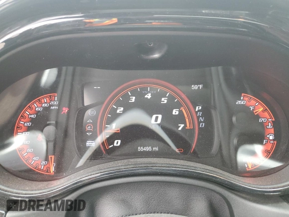 2021 Dodge Durango SRT Hellcat with VIN 1C4SDJH93MC626586, listed as a Copart auction lot 50986195 with 55,495 mi miles and Salvage Title. Bid and sale history available at DreamBid. Image 9.