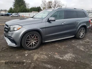 2017 Mercedes-Benz GLS with VIN 4JGDF7FEXHA893212, listed as a Copart auction lot 80876754 with 110,073 mi miles and Salvage Title. Bid and sale history available at carsss.com. Image 1.