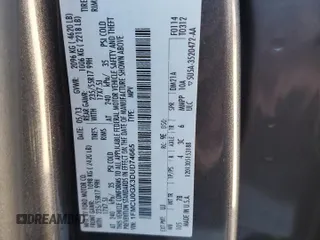 2013 Ford Escape SE with VIN 1FMCU0GX3DUD74665, listed as a Copart auction lot 49127805 with 113,390 mi miles and Salvage Title. Bid and sale history available at DreamBid. Image 14.