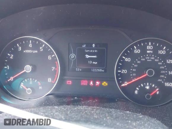 2018 Kia Sportage LX with VIN KNDPM3AC0J7445750, listed as a IAAI auction lot 41936557 with 122,268 mi miles and . Bid and sale history available at DreamBid. Image 7.