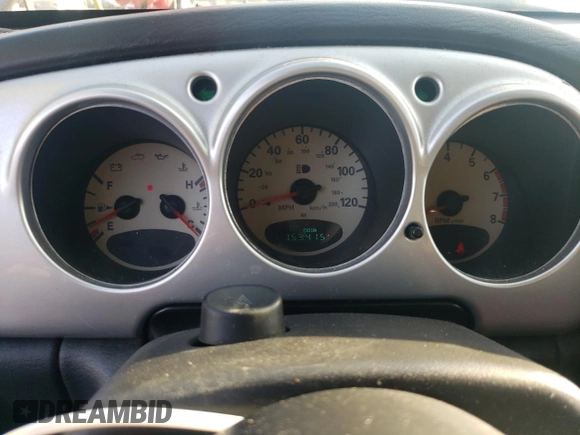 2004 Chrysler PT Cruiser Touring with VIN 3C4FY58BX4T356342, listed as a Copart auction lot 76063844 with 153,414 mi miles and Salvage Title. Bid and sale history available at DreamBid. Image 9.