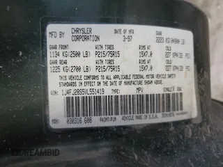 1997 Jeep Cherokee SE with VIN 1J4FJ28S5VL551419, listed as a Copart auction lot 42241185 with 239,699 mi miles and Salvage Title. Bid and sale history available at carsss.com. Image 13.