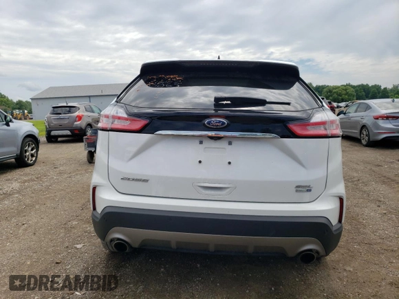 2020 Ford Edge SEL with VIN 2FMPK4J96LBB04620, listed as a Copart auction lot 62301645 with 54,621 mi miles and Salvage title. Bid and sale history available at DreamBid. Image 6.