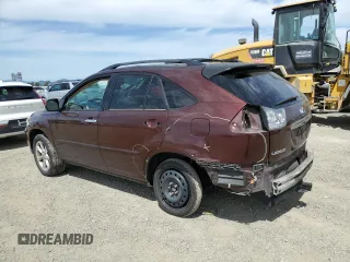 2008 Lexus RX 350 with VIN JTJGK31U480014472, listed as a Copart auction lot 52739835 with 185,551 mi miles and Salvage Title. Bid and sale history available at DreamBid. Image 2.