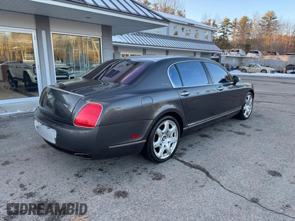 2008 Bentley Flying Spur with VIN SCBBR93W48C052621, listed as a Copart auction lot 44804635 with 142,600 mi miles and Clean Title. Bid and sale history available at DreamBid. Image 4.