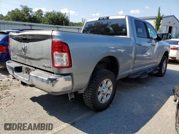 2020 Ram 2500 Big Horn with VIN 3C6UR5DJ6LG263480, listed as a Copart auction lot 72537464 with 42,865 mi miles and Salvage Title. Bid and sale history available at carsss.com. Image 3.