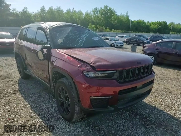 2024 Jeep Grand Cherokee Limited с VIN 1C4RJKBG8R8586598, выставлен на аукционе Copart как лот 54183065 с пробегом 4 962 миль миль и Списание • Salvage title. История ставок и продаж доступна на DreamBid. Изображение 14.