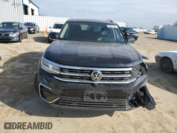 2022 Volkswagen Atlas SEL Premium R-Line with VIN 1V2FR2CA1NC515397, listed as a Copart auction lot 48881985 with 14,071 mi miles and Salvage title. Bid and sale history available at DreamBid. Image 5.
