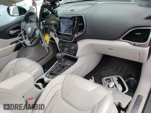 2021 Jeep Cherokee Limited with VIN 1C4PJMDX5MD105237, listed as a Copart auction lot 61389155 with 55,173 mi miles and Salvage title. Bid and sale history available at DreamBid. Image 8.