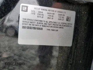 2013 Cadillac XTS Premium z VIN 2G61S5S37D9169935, wystawiony jako Copart lot #57515415 z przebiegiem 122 144 mil mil oraz Szkoda całkowita • Salvage title. Historia ofert i sprzedaży dostępna na DreamBid. Obrazek 12.