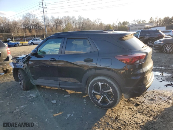 2022 Chevrolet TrailBlazer RS with VIN KL79MTSL6NB075671, listed as a Copart auction lot 87284574 with NaN miles and Salvage Title. Bid and sale history available at carsss.com. Image 2.