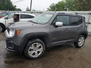2016 Jeep Renegade Limited with VIN ZACCJBDT1GPD37274, listed as a Copart auction lot 58704235 with 72,509 mi miles and Salvage title. Bid and sale history available at DreamBid. Image 1.