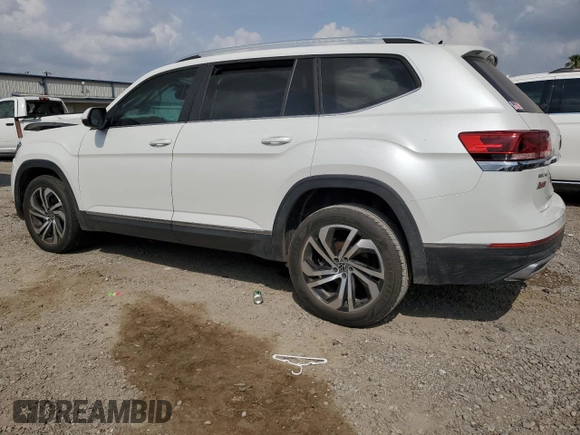 2023 Volkswagen Atlas SEL with VIN 1V2BR2CAXPC515819, listed as a Copart auction lot 50666225 with 43,872 mi miles and Salvage title. Bid and sale history available at DreamBid. Image 2.